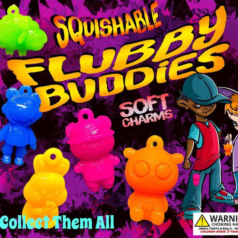 Flubby Buddies Vending Capsules (2 inch) 250 ct Flubby Buddies Vending Capsules (2 inch) 250 ct