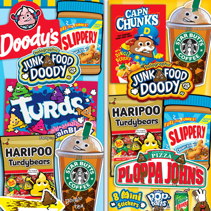 Doody Junk Foody #5 Stickers (300 ct) Doody Junk Foody #5 Stickers (300 ct)