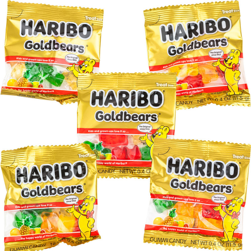 Haribo Goldbears Gummy Bears 2 inch Capsules (216 ct)