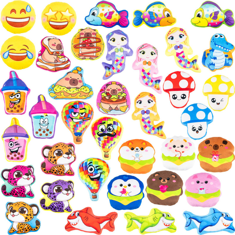 Plush Printed Assorted 4 - 5 inch Mix (450 ct) Plush Printed Assorted 4 - 5 inch Mix (450 ct)