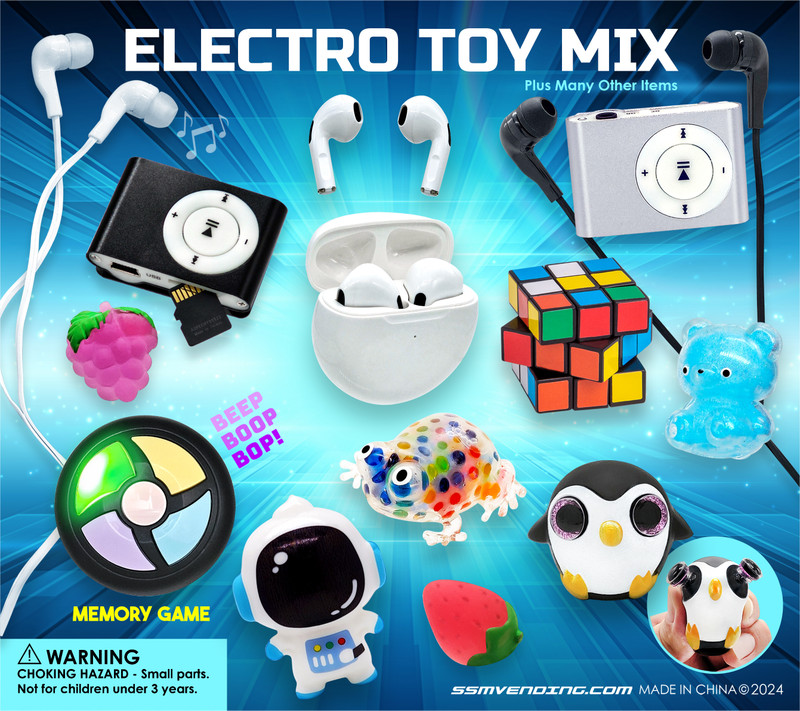 Electro Toy Mix Vending Capsules (2 inch) 250 ct