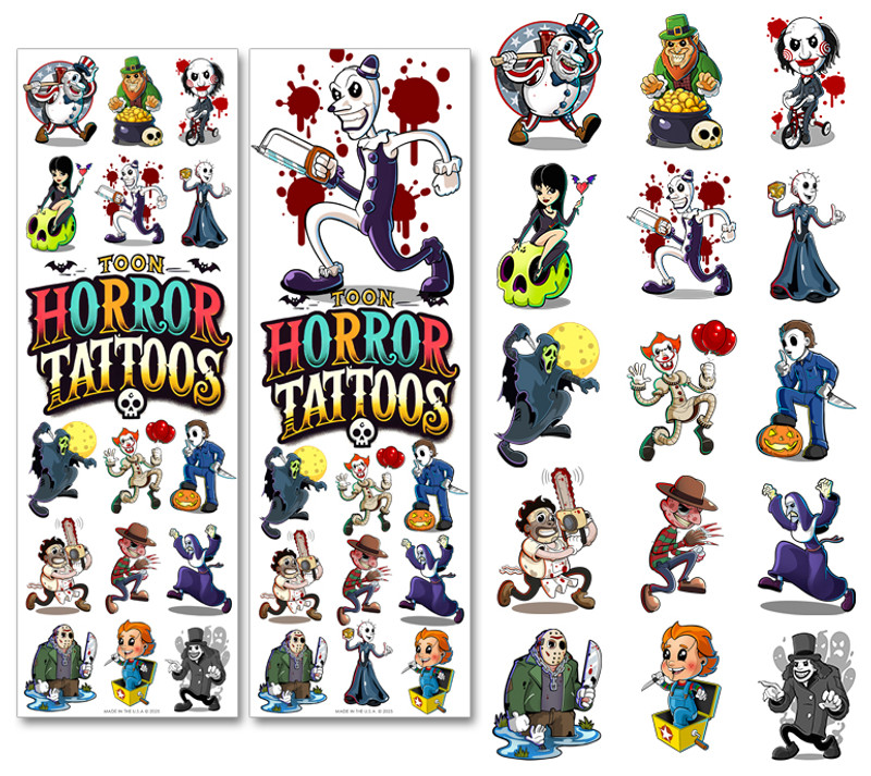 Toon Terror Temporary Vending Tattoos (300 ct)