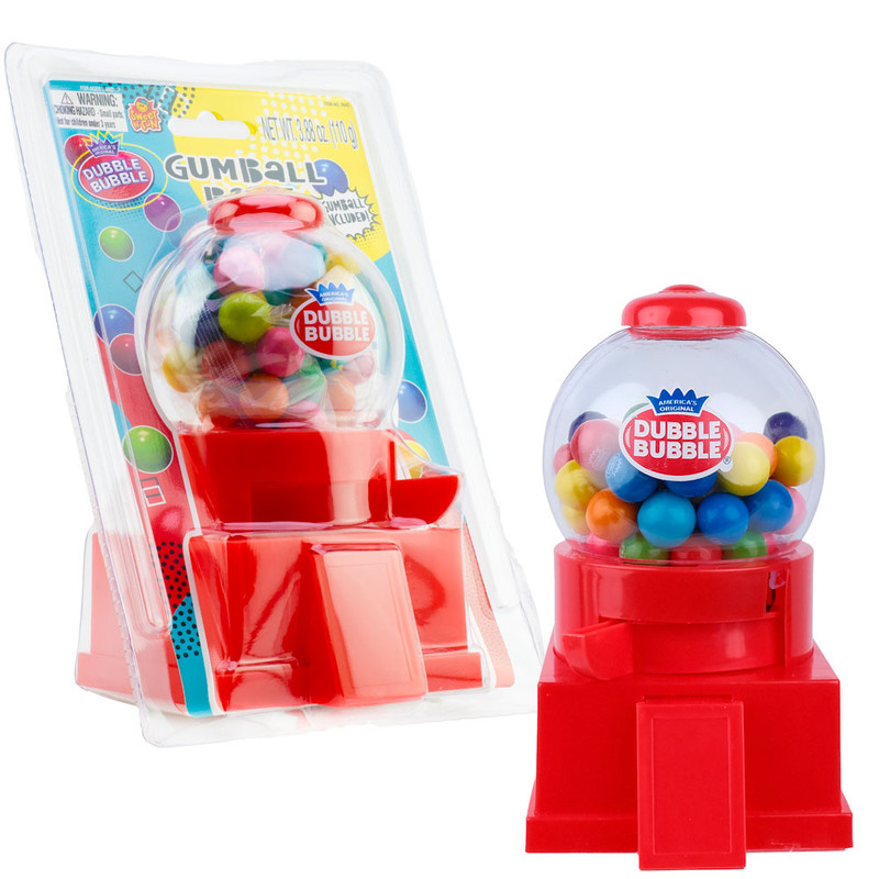 Dubble Bubble® 6.5" Coin Operated Gumball Bank with Gumballs (6 Count)