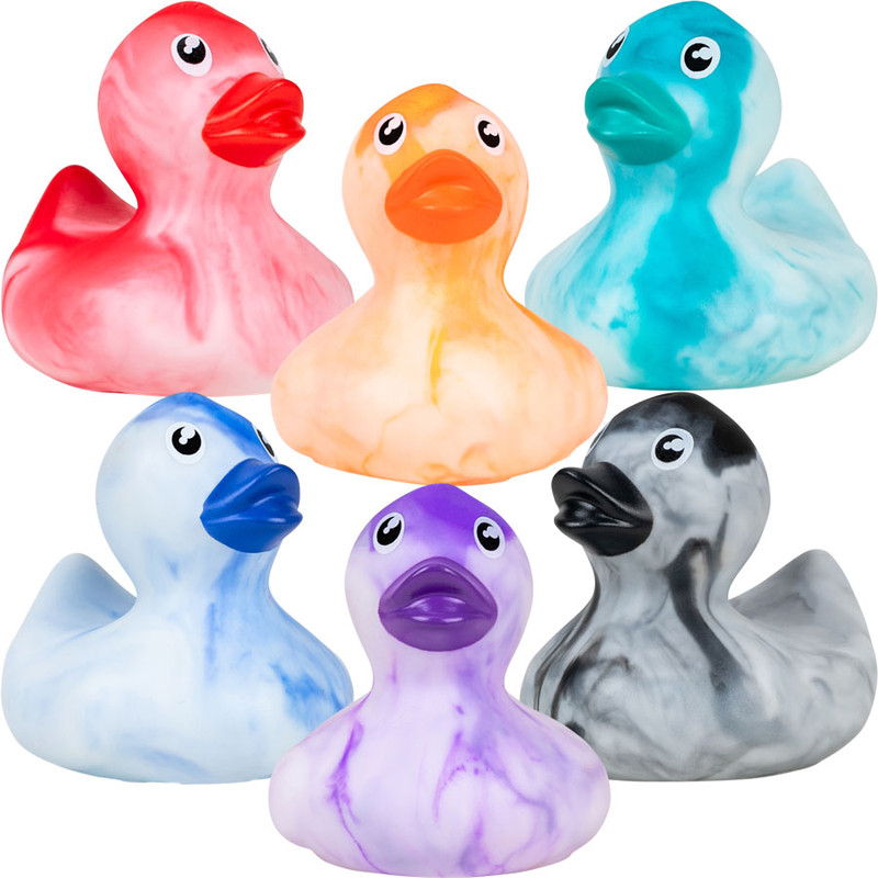 Rubber Marble Ducks (2 inch) 50 ct
