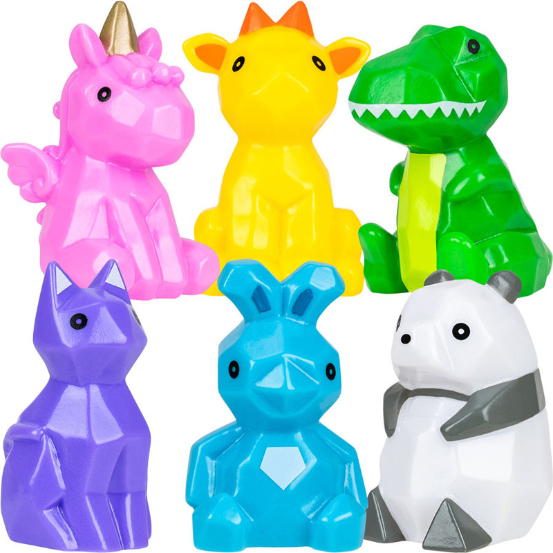 Geometric Animals Assortment (2.5 inch) 50 ct