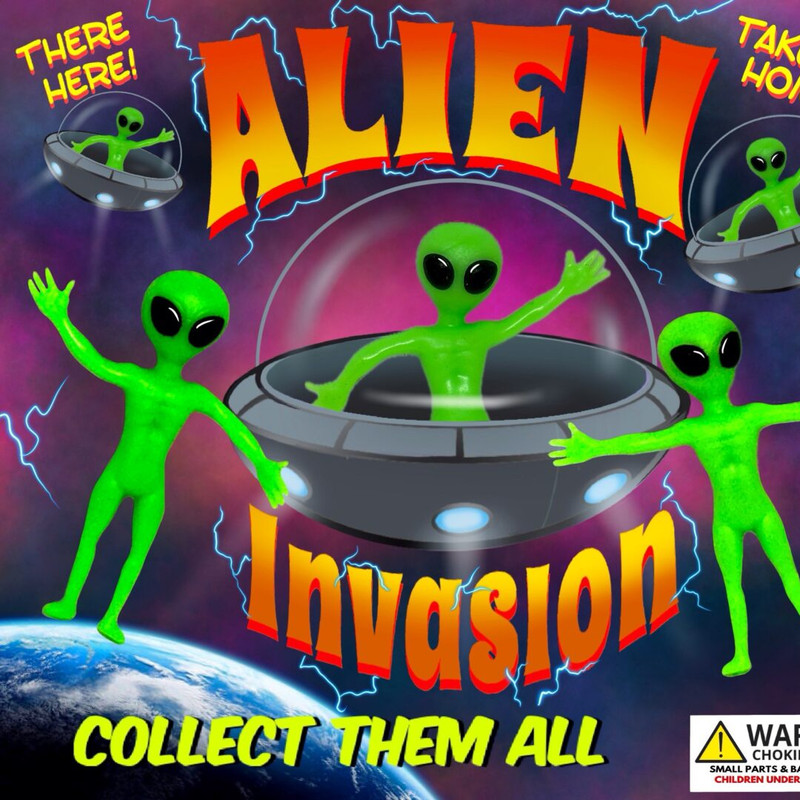 Crystal Sports Aliens Vending Capsules (2 inch) 250 ct