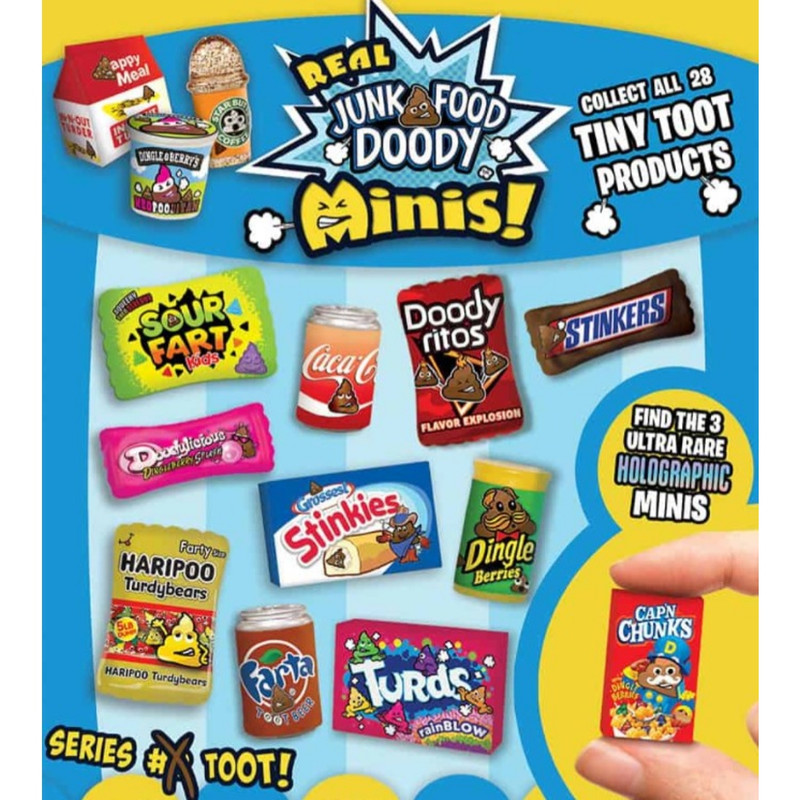 Tiny Tooty Doody Foody Mini Toys Vending Capsules (1-inch) 250 ct