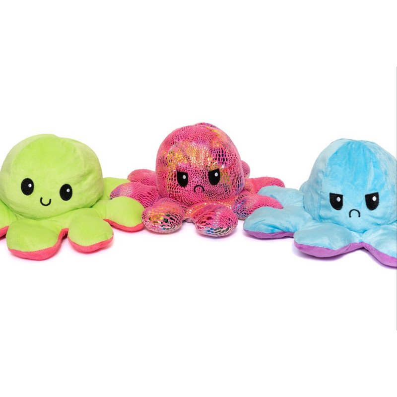 Plush Reversible Octopus (12 inch) 50 ct