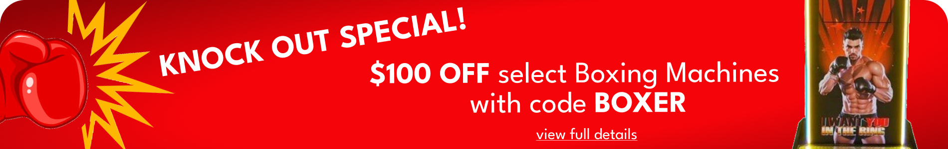 Knock Out Special! $100 OFF select Boxing Machines with code BOXER