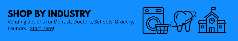 Shop Vending Machines for Dentists, Schools, Doctors Offices, Grocery Stores, or Laundromats