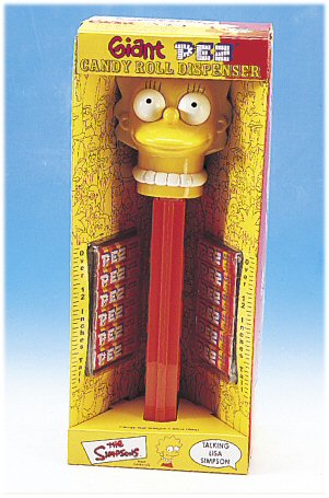 Giant PEZ Candy Roll Dispenser シンプソンズ The Simpsons TALKING HOMER SIMPSON Giant PEZ Candy Roll