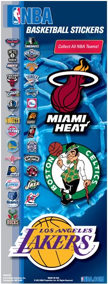  NBA National Basketball Association Team Logo Stickers