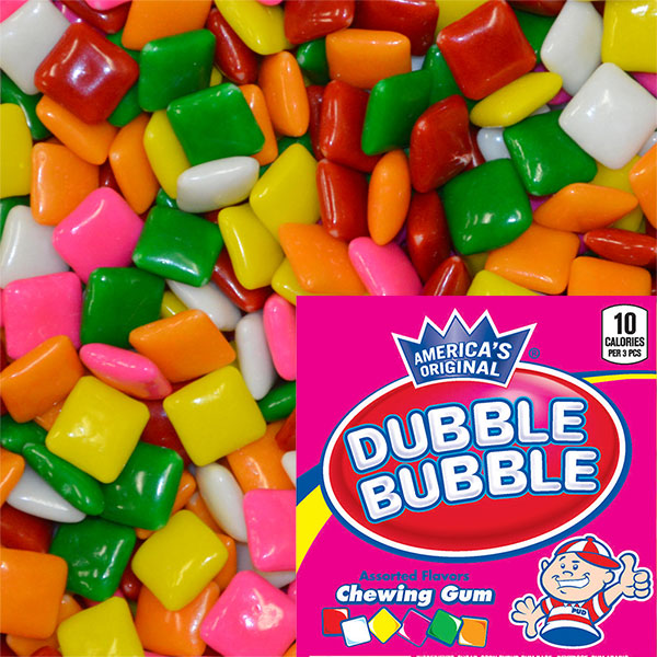 Dubble Bubble Assorted Flavor Gum Tabs By The Pound