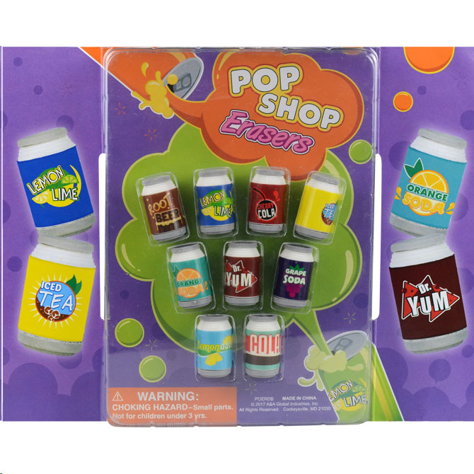 Pop Shop Erasers Vending Capsules (1inch)