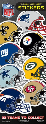 NFL Decal Sticker Football Shape Design Licensed Choose from all 32 Teams