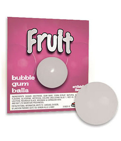 Solid White Vending Gumballs (1-inch /850 ct)