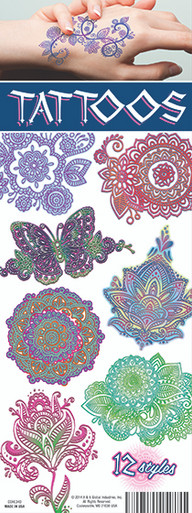 Wholesale Hot Sale Henna Sticker Tattoo Stencils Wholesale