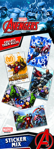 Avengers Series 3 Vending Stickers