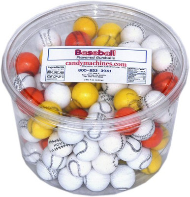 Baseball - Tub of Gumballs - CandyMachines.com