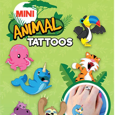 Animal Tattoos Vending Capsules (1-inch) 250 ct - CandyMachines.com