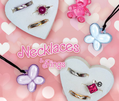 Necklace & Ring Mix Vending Capsules (1 inch) 250 ct - CandyMachines.com