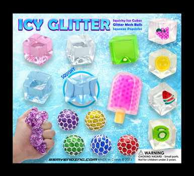 Icy Glitter Vending Capsules (2 inch) 250 ct | Candymachines.com