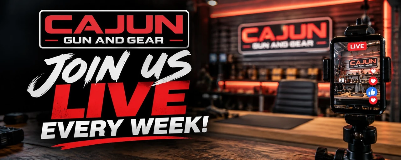 Join Cajun Gun and Gear live every week