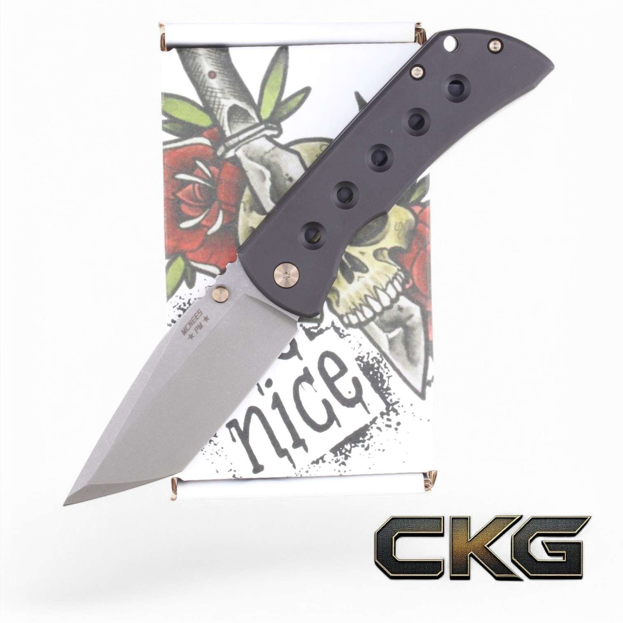 McNees Knives Mac 2 3.5 | Blackout Speedhole Tanto Bronze
