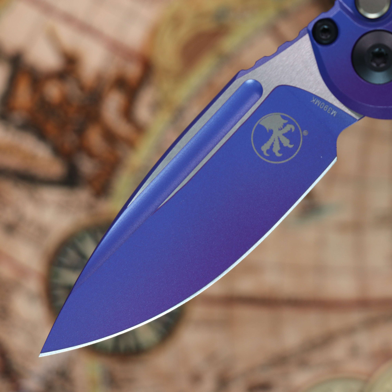 Microtech LUDT Purple Aurora Standard Knife Elegant Auto