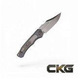 Heretic Knives Wraith V4 Bowie DLC Blade GITD Carbon Fiber H002-6A-GLO/CF Cajun Knife And Gear Heretic Knives Wraith V4 Bowie DLC Blade GITD Carbon Fiber H002-6A-GLO/CF Cajun Knife And Gear