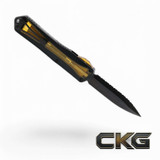 Heretic Knives Manticore X Double Edge Serrated Ultem H032-6C-ULTEM Cajun Knife And Gear