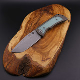 McNees Knives MAC2 3.5- Atomic Bronze with Jade G10 Inlay MAC2 3.5- Atomic Bronze Jade