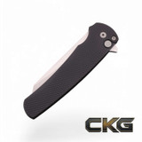 ProTech Malibu Textured black handle Stonewash Magnacut 5405 Cajun Knife And Gear