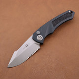 Heretic Knives Pariah Auto Drop Point Partial Serrated Bead Blast H048-3B H048-3B