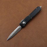Microtech Ultratech Double Edge Apocalyptic Partial Serrated Black Handle 122-11AP 122-11AP