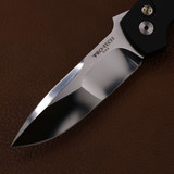ProTech Terzuola ATCF Auto - Black handle Maple Burl inlays 2024 ATCF Custom 004 2024-ATCF-Custom-004