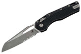 Microtech MSI Tri-Grip Black Apocalyptic Partial Serrated 210T-11APPMBK 210T-11APPMBK
