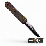 Heretic Knives Manticore E Bounty Hunter Bowie Full Serrate H026B-14C-BOUNTY Cajun Knife And Gear