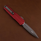 Microtech Cypher II Double Edge Apocalyptic Standard Merlot 1242-10APMR