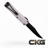 Heretic Knives Manticore S DLC Bowie Natural Clear Grenade Grip H022BF-6A-NAT Cajun Knife And Gear