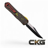 Heretic Knives Manticore E Bounty Hunter Battleworn Two Tone Black Bowie H026B-14A-BOUNTY Cajun Knife And Gear