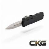 Microtech Cypher II D/E Stonewash Standard 1242-10 Cajun Knife And Gear