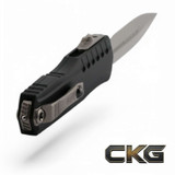 Microtech Cypher II D/E Stonewash Standard 1242-10 Cajun Knife And Gear