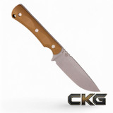 McNees Knives Ridge Runner Coyote Handle MCN-PM-RDGRNNR-FB-CY Cajun Knife And Gear
