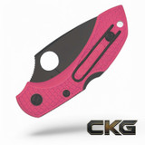 Spyderco Dragonfly 2 Pink CPM S30V Black Blade Living Beyond Breast Cancer C28FPPNS30VBK2 Cajun Knife And Gear