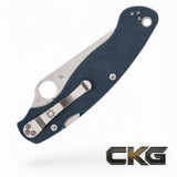 Spyderco Military 2 Cobalt Blue G-10 CPM SPY 27 C36GPCBL2 Cajun Knife And Gear