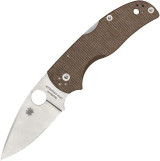 Spyderco Native 5 Brown Canvas Micarta CPM CRU-WEAR C41MPCW5