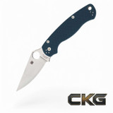Spyderco Para Military 2 Cobalt Blue G-10 CPM SPY27 C81GPCBL2 Cajun Knife And Gear