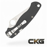 Spyderco Para Military 2 Maxamet C81GPDGY2 Cajun Knife And Gear
