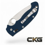 Spyderco Manix 2 XL Cobalt Blue G-10 CPM SPY27 C95GPCBL2 Cajun Knife And Gear